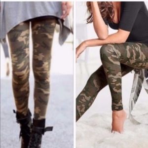 New Mix Plus Size Camo Print Leggings